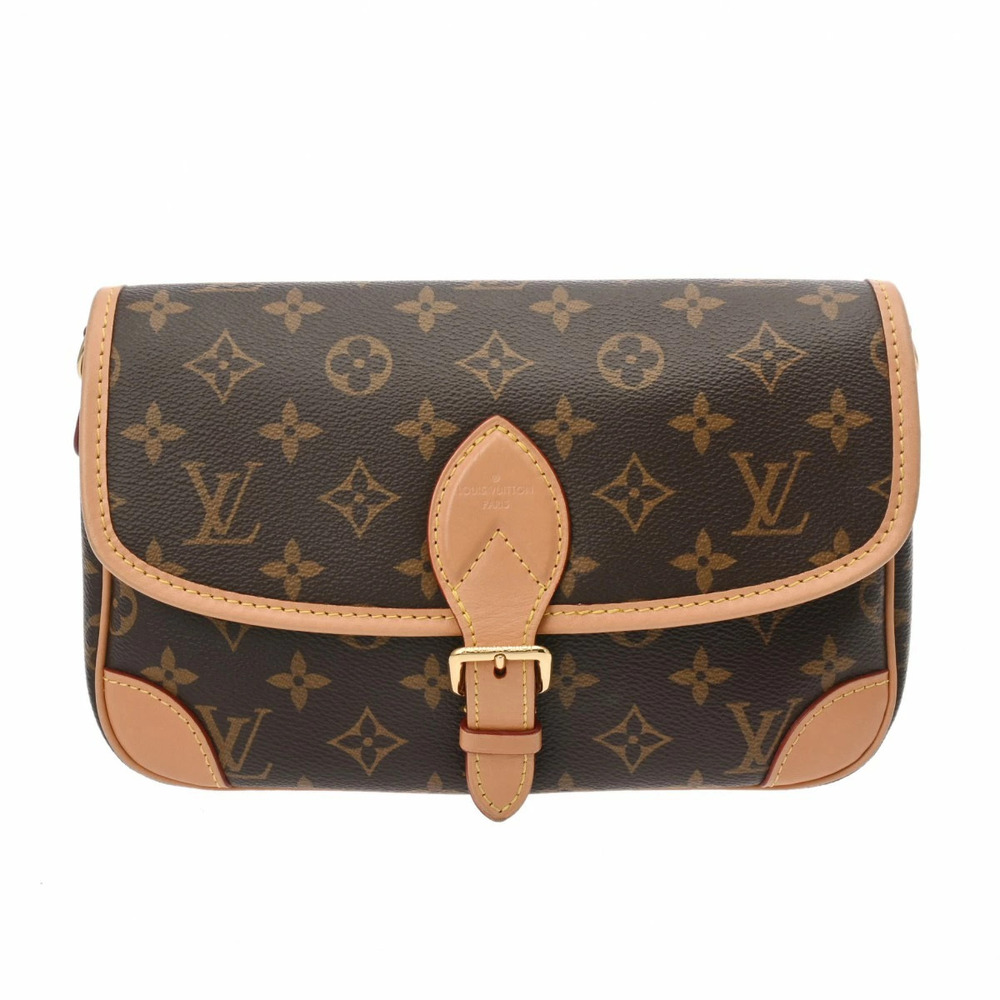 LOUIS VUITTON Monogram Diane NM Brown Canvas Shoulder Bag